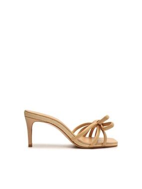 NEW SCHUTZ blossom mid heel in light wood